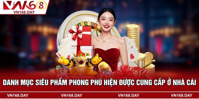 Danh mục siêu phẩm phong phú hiện được cung cấp ở nhà cái