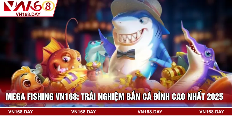 Mega Fishing VN168: Trải Nghiệm Bắn Cá Đỉnh Cao Nhất 2025